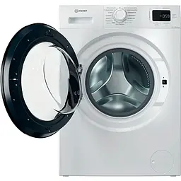 Indesit Пральна машина Indesit фронтальна, 7кг, 1200, A+++, 49.6см, дисплей, пара, інвертор, люк чорний, білий - мініатюра 3