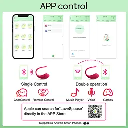 Віброяйце Boss Series App Love Egg 17.3 см рожевий - мініатюра 9