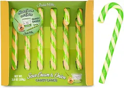 Льодяники-тростини Archie McPhee Sour Cream and Onion Candy Canes 108г - мініатюра 3
