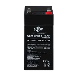 Акумулятор AGM LPM 4V - 4 Ah - мініатюра 2