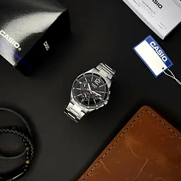 Чоловічий годинник Casio MTP-1374D-1A Сріблястий ( AT1141-0315 ) - мініатюра 2