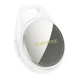 Трекер Borofone BC100 "Ingenioso", White, 1 шт, Bluetooth, вбудований звуковий сигнал, CR2032 (9-12 місяців), працює тільки з Apple iOS - мініатюра 2