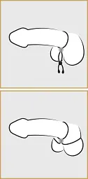 Ерекційне кільце Bad Kitty BK cock ball loop, 38 см (чорний) - мініатюра 5
