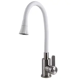 Змішувач для кухні Globus Lux WIEN SBT2-203SA-W07 Білий