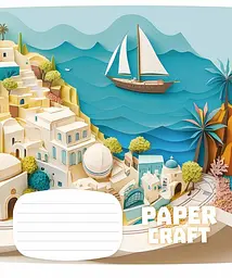 Зошит загальний Школярик Paper craft у лінію 12 аркушів 30 шт. (012-3354L) - мініатюра 4