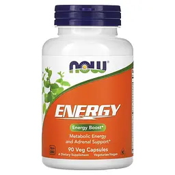 Передтренувальний комплекс Energy, 90 вегакапсул NOW fit0024294