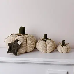 Декоративний текстильний виріб Прованс Pumpkin кремовий 15 см (40269) - мініатюра 2