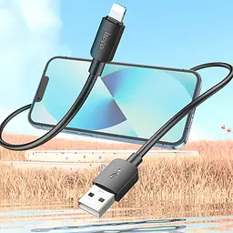 Дата кабель Hoco X96 Hyper USB to Lightning 12W (0.25m) Black - мініатюра 5