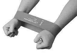 Гумка для фітнесу PowerPlay 4140 Level 3 Stretch Band (11-15 кг) Сіра (PP_4140_Grey) - мініатюра 6