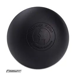Масажний м'ячик EasyFit каучук 6.5 см чорний