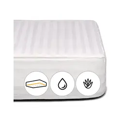 Наматрацник MirSon Royal Pearl тенсел (Modal) Waterproof Aloe Vera 319/3 80x200 см (2200000356635)