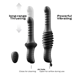Пульсатор з вібрацією Dorcel Deep Orgasm, 2 незалежні мотори, підігрів до 41 °C, пульт ДК - мініатюра 5