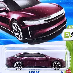 Базова машинка Hot Wheels HW EV Lucid Air червона JJJ28-N9C0C - мініатюра 2