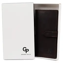 Чоловіче шкіряне портмоне GRANDE PELLE 9х18х1 см acs0018640 - мініатюра 5