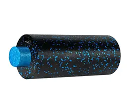 Масажний ролик (роллер) гладкий PowerPlay PP-4348 2 in 1 EPP Foam Roller Чорно/Синій (33x14 см) (PP_4348_Blue_(33*14)) - мініатюра 2