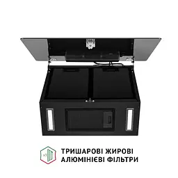 Витяжка декоративна похила PERFELLI PIANO NERO - мініатюра 10