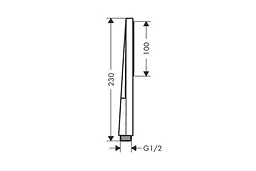 Ручний душ Hansgrohe Pulsify E 1jet EcoSmart matt black 24320670 - мініатюра 7