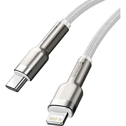 Кабель Baseus Cafule Metal Type-C to Lightning PD 20W (2m) white (CATLJK-B02) - мініатюра 2