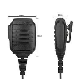Вологозахищена тангета для рацій Retevis, Kenwood, BAOFENG, POFUNG, PUXING, TYT з K-штекером Retevis HK006 (100893) - мініатюра 6