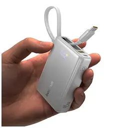 Батарея універсальна Baseus PicoGo 10000 мА·год 45 Вт PD, QC, Galaxy Natural Titanium (P10076803853-00) - мініатюра 9