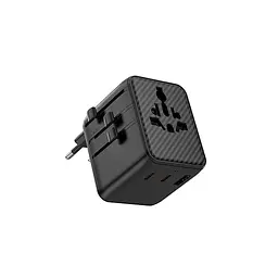 Сітковий фільтр WIWU 25W Warrior GaN Universal Adapter 2C1A Wi-UA011 Чорний - мініатюра 3