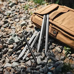 Кілки Naturehike CNK2300ZP016 алюмінієві 20 см 8 шт. чорні - мініатюра 2