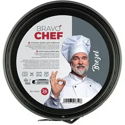 Форма для випікання Bravo Chef Brezel роз'ємна кругла 26x7cм (BC-10203) - мініатюра 4
