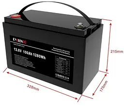 Акумуляторна батарея для ДБЖ Cyclen LiFePO4 12.8 V / 100 А*ч (44-00075) - мініатюра 3