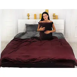 Постільна білизна MirSon Велюр Winter Frost 28-0005 + 28-0002 Azalea Velvet 143х210 (2200004006604) - мініатюра 2