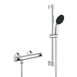 Комплект змішувачів для душу з термостатом Grohe QuickFix UA202503TS, Хром - мініатюра 5