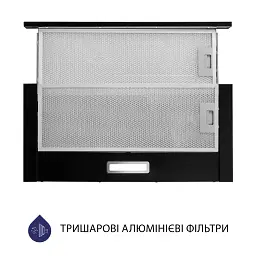 Витяжка телескопічна Minola HTL 614 BL LED - мініатюра 3