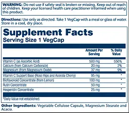 Вітаміни Solaray Vitamin C with Bioflavonoid Concentrate 500 мг 100 капсул - мініатюра 2