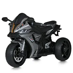 Дитячий електромотоцикл "Speed Rider" з MP3 та світлом срібний (M 5823ELS-11)