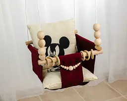 Гойдалка дитяча підвісна Mickey House, гойдалка дитяча м'яка тканинна