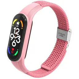 Ремінець Braided Buckle Mi Band 3/4/5/6/7 Рожевий (09)