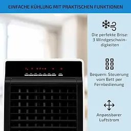 Мобільний кондиціонер вентилятор OneConcept CTR-1 4-в-1(10029740) - мініатюра 4