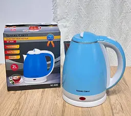 Електричний чайник No Brand Slivers Criest SC-820 2 л 1500 Вт Блакитний (2104618752) - мініатюра 3