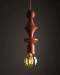 Підвісний світильник, люстра TK Lighting 10869 Tower E27 1x15W IP20 цегляний - мініатюра 2