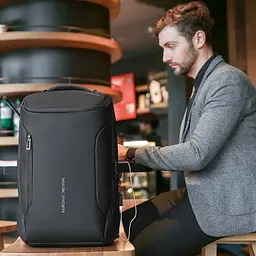 Рюкзак міський Mark Ryden X-Ray PRO MR9031 Y-SJ 3 main pocket чорний - мініатюра 9