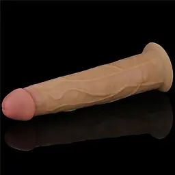 Реалістичний вібратор Lovetoy Nature Cock 23 см тілесний - мініатюра 8