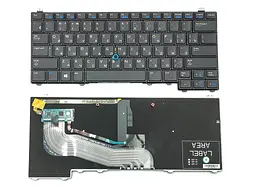 Клавіатура для DELL Latitude E5440 (RU Black з підсвічуванням). Оригінал.