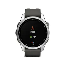 Смарт-годинник Garmin Fenix ​​7S Silver with Graphite Band (010-02539-00/01) - мініатюра 2
