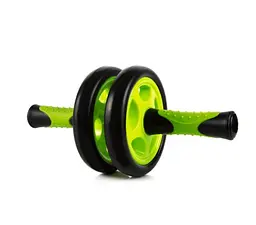 Колесо для преса подвійне PowerPlay 4327 Dual-Core Ab Wheel Чорно-зелене (PP_4327_Black/Green) - мініатюра 4