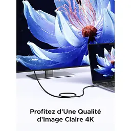 Дата кабель USB-C to USB-C 2.0m 240W 10Gbps braided black Ugreen (95619) - мініатюра 5
