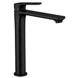 Змішувач для умивальника Mixxus Premium Mone 001 Nut High Black MI6775 Чорний матовий