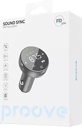 Автомобільний зарядний пристрій Proove FM Launcher Sound Sync 30W (PD+QC3.0) Type-C+USB gray (FMSS30110003) - мініатюра 5