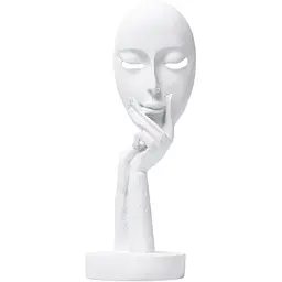 Статуетка декоративна МВМ My Home Маска біла (DH-ST-03 WHITE)