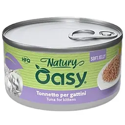Вологий корм Oasy Cat Wet Natury Kitten для кошенят тунець 85 г