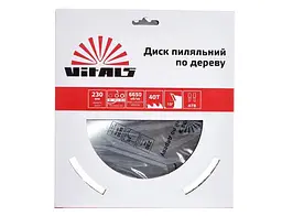 Диск пиляльний Vitals по дереву 230x30/25.4/22.2 мм ATB 40 (00000001681404) - мініатюра 3