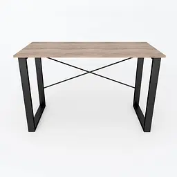 Письмовий стіл Ferrum-decor Драйв 750x1000x600 Чорний метал ДСП Дуб Сонома Трюфель 16 мм (FRD-103091) - мініатюра 5